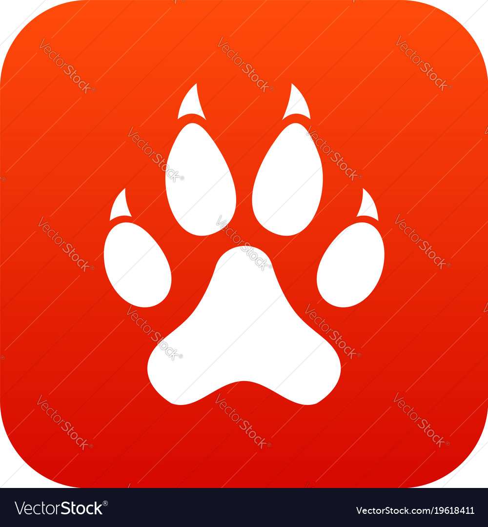 Cat Icon Vector Red Icon Gray Stock Vector (Royalty Free) 600807695