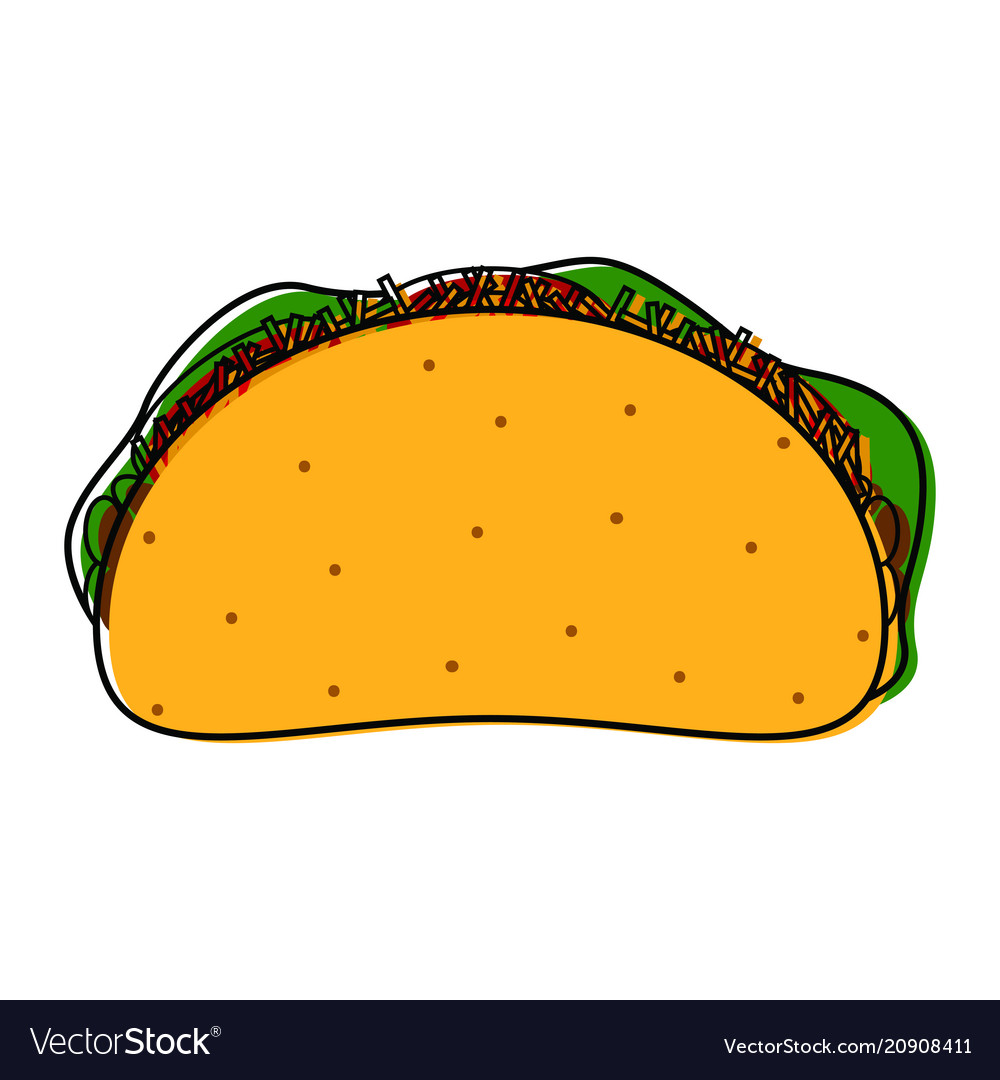 Fast food object vector image Fast food object