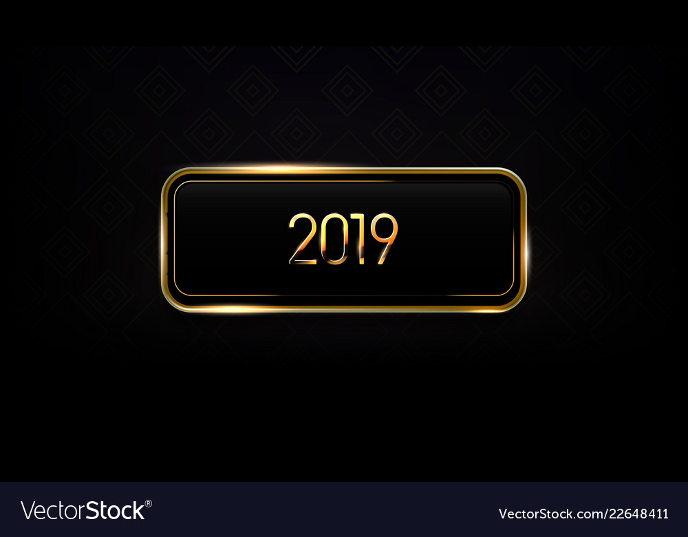 Luxury glass and gold frame dark label template vector image Luxury glass and gold frame dark label template