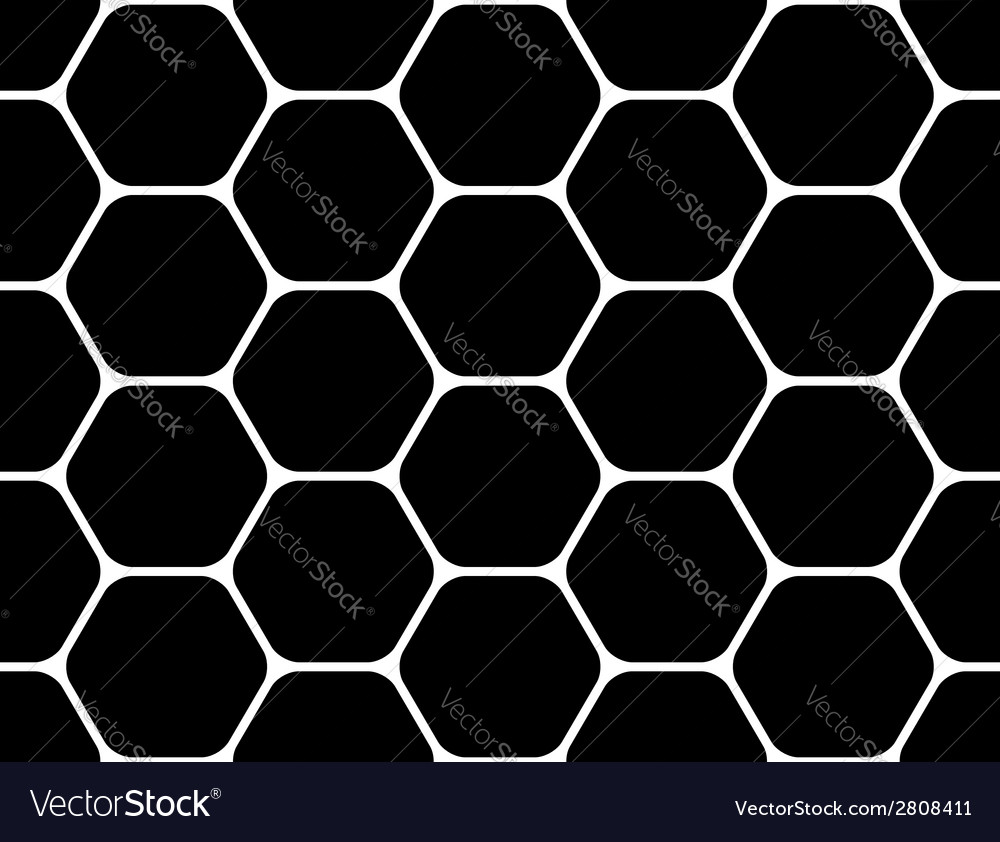 Monochrome Hexagon Pattern