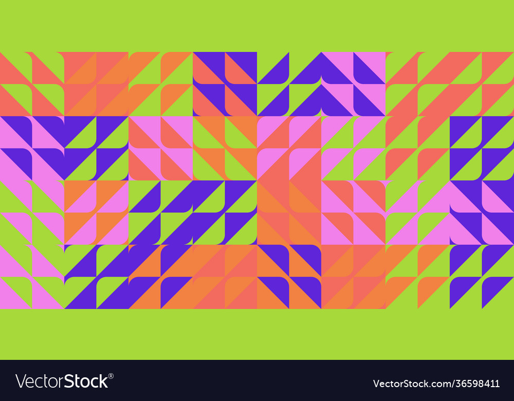 Mosaic abstract pattern design vector image Mosaic abstract pattern design