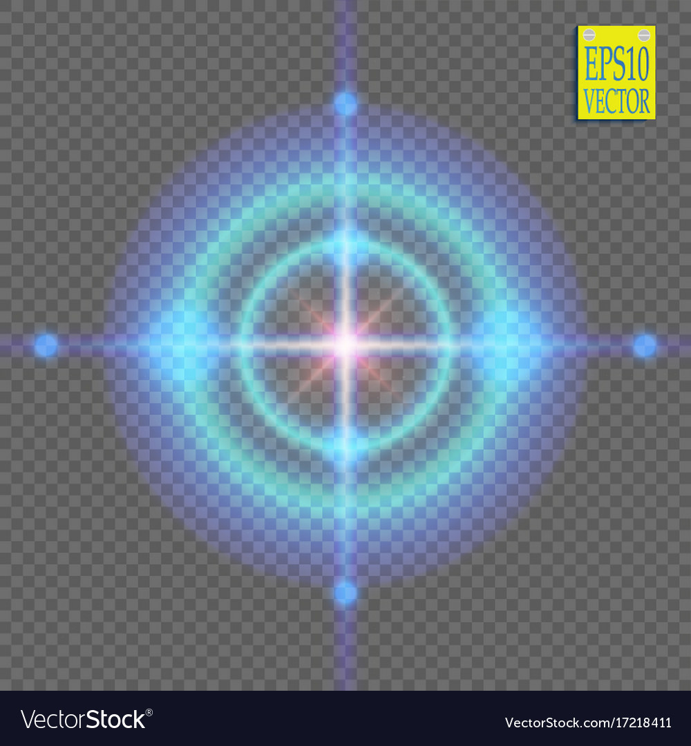 Neon target isolated game interface element