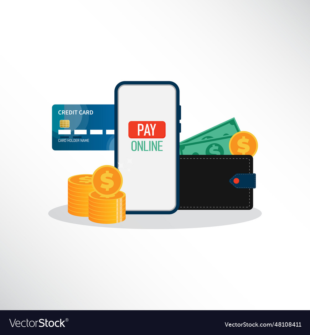 Payment methods concept with various option