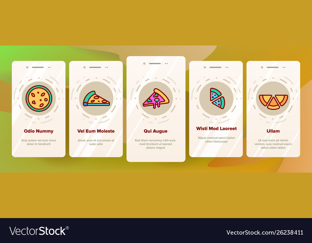 Pizza triangle slices onboarding