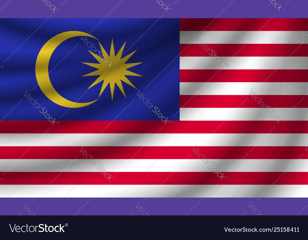 Realistic flag Royalty Free Vector Image VectorStock