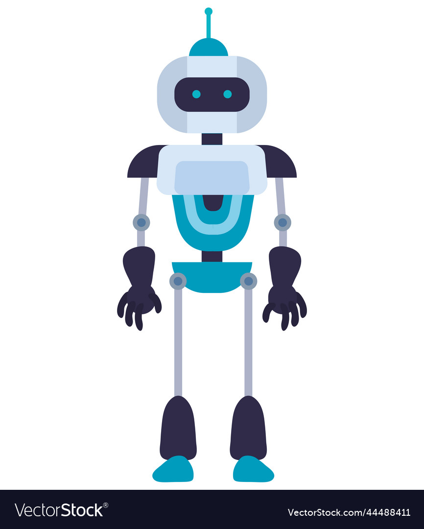 White ai robot futuristic