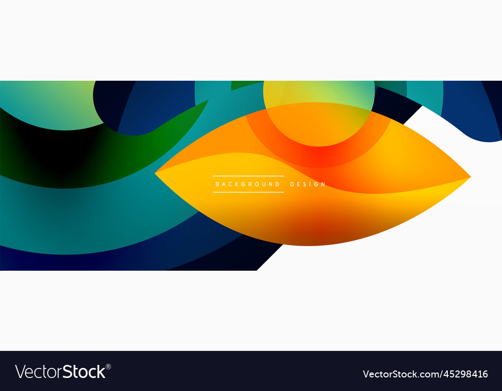 Abstract background with color geometric shapes Vector Image Abstract background with color geometric shapes