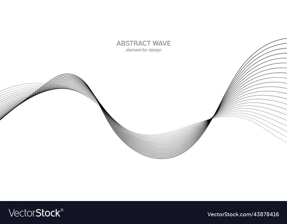 Abstract wave element for design digital vector image Abstract wave element for design digital
