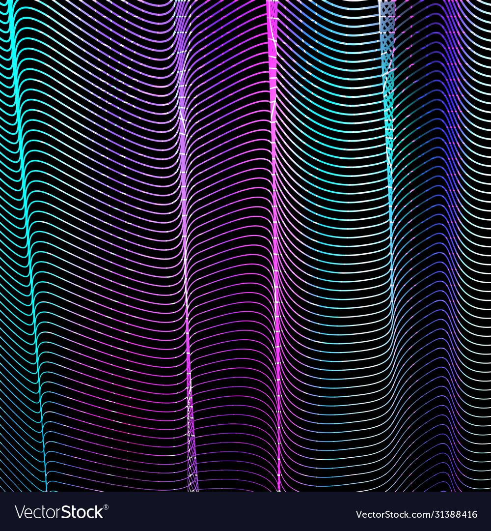 Background with colorful wavy lines vector image Background with colorful wavy lines