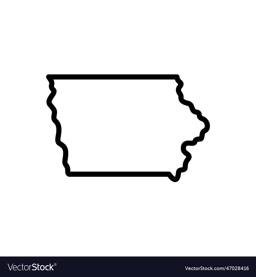 Iowa Royalty Free Vector Image - VectorStock