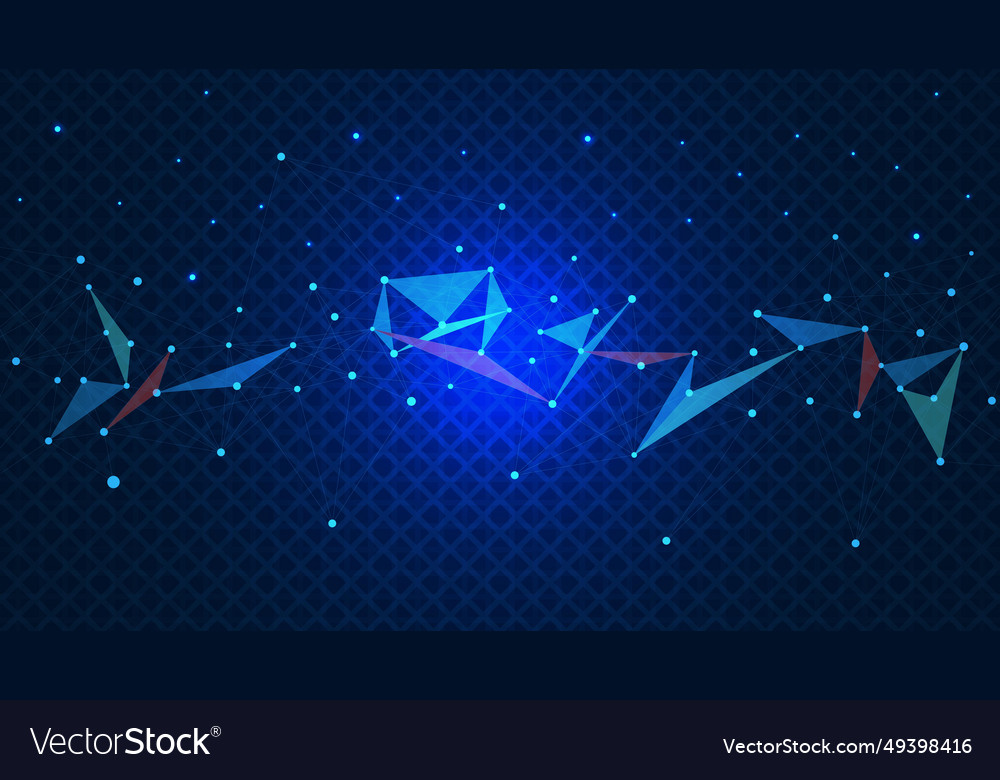 Plexus or connecting dots and lines for networking vector image Plexus or connecting dots and lines for networking