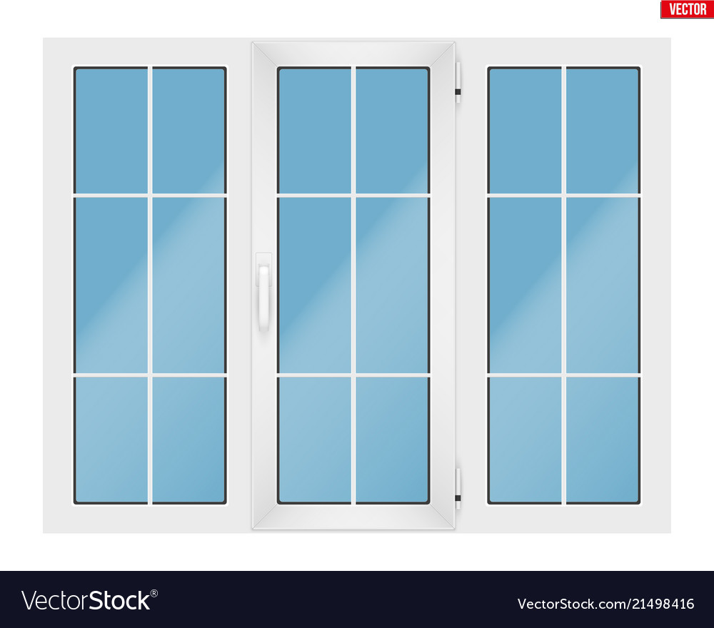 PVC Window with Three Sashes