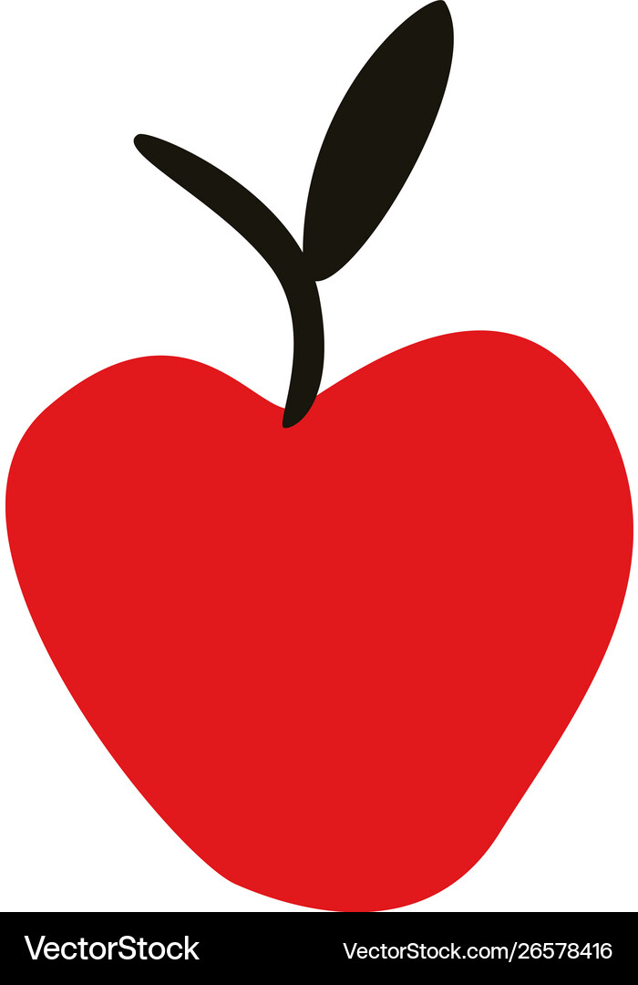 Red Apple On Dark Background Royalty Free Vector Image