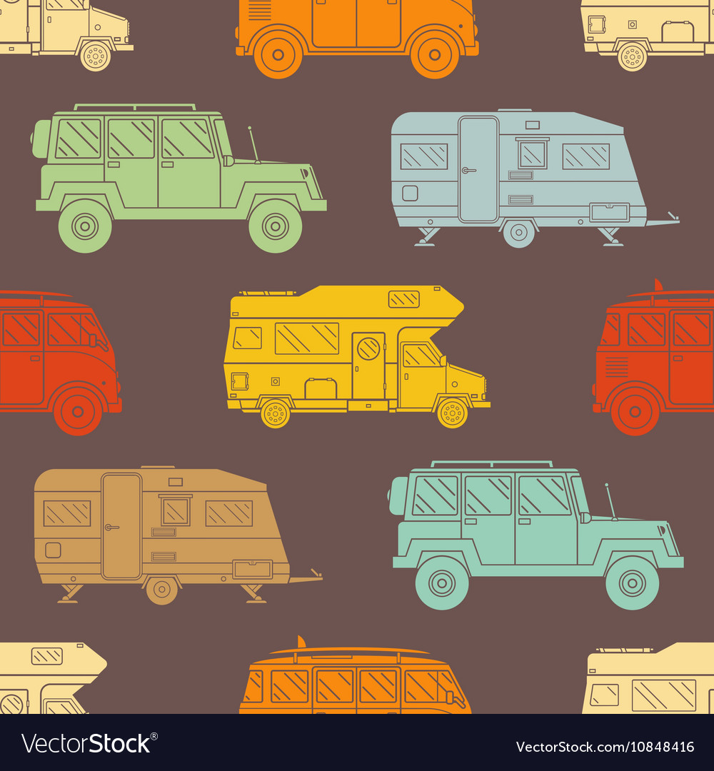 Rv travel pattern background