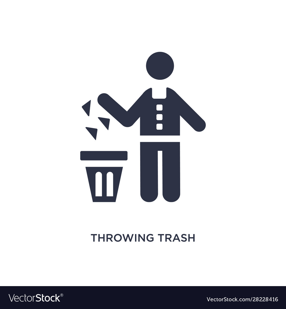 Don t throw trash. White trash логотип. иконка бросить.