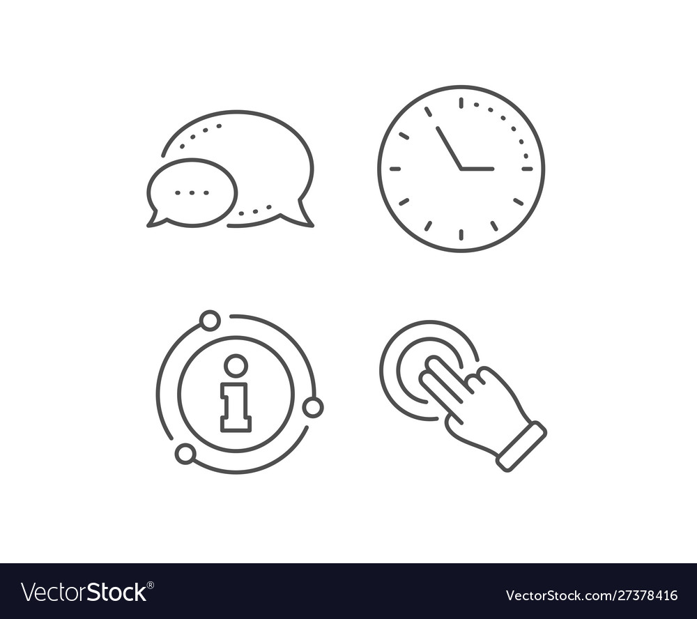 Touchscreen gesture line icon click hand sign