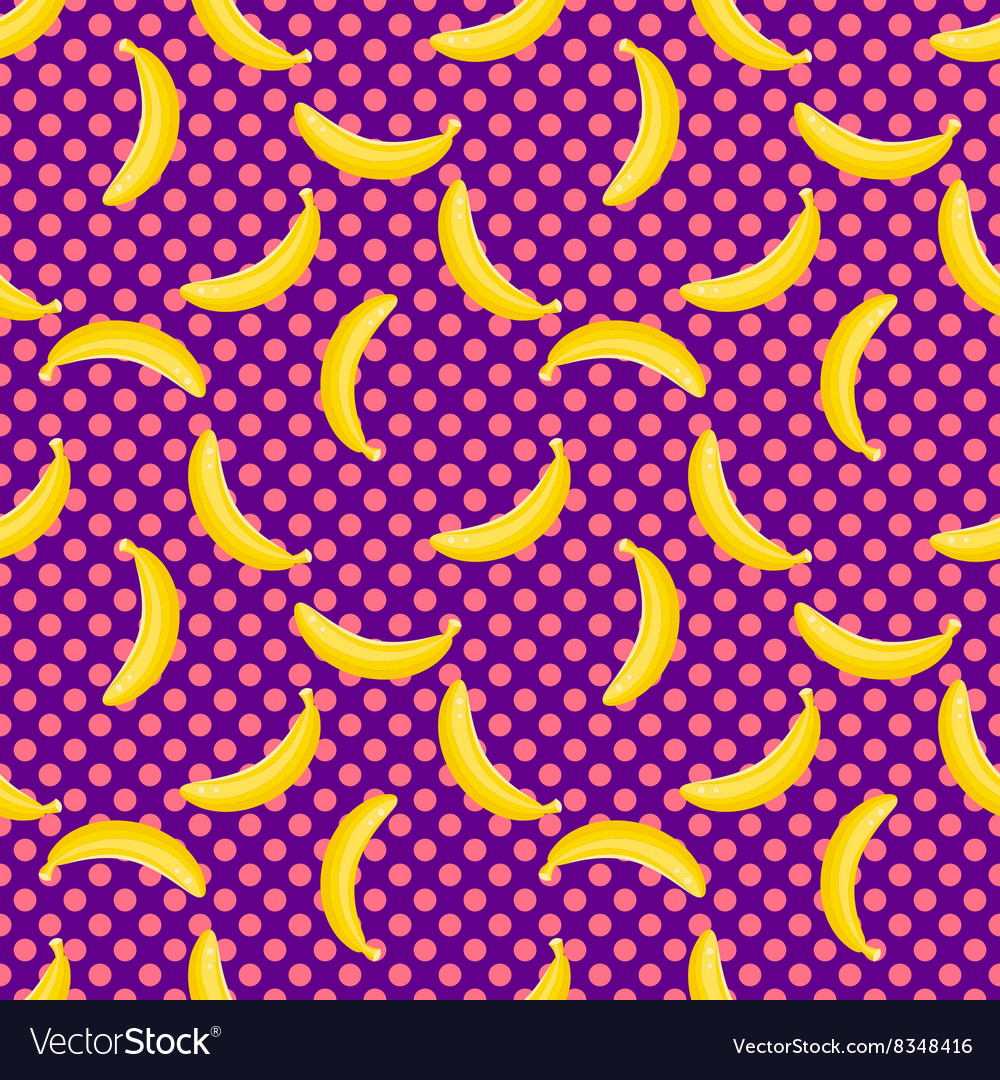 Violet Dotted Banana Pattern