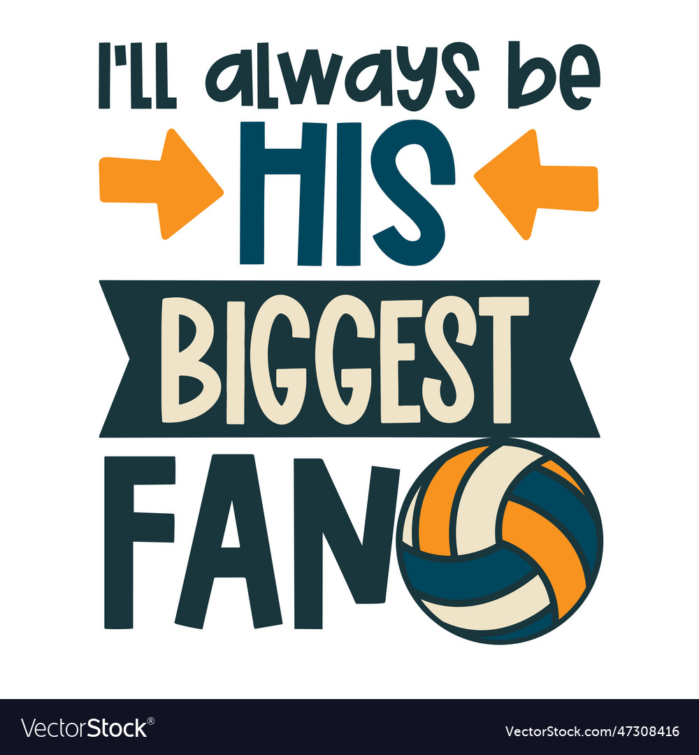 Volleyball lettering for greeting card design Vector Image