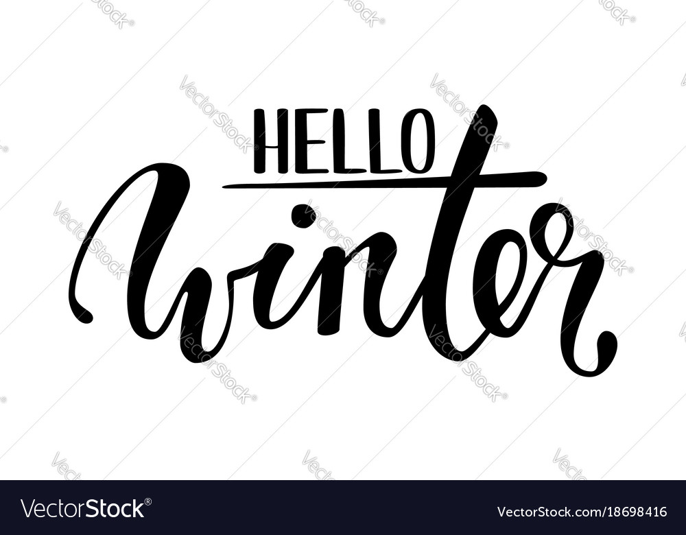 Winter Calligraphy Greeting