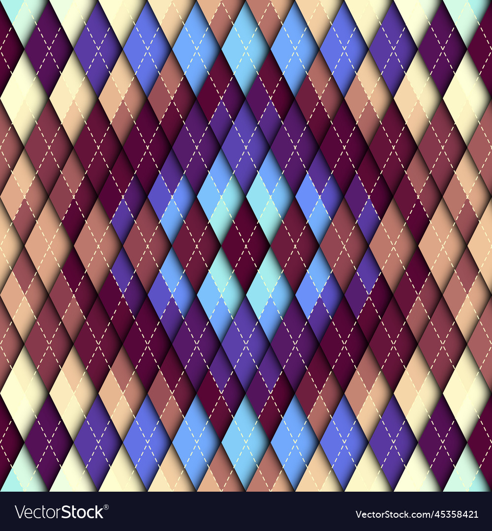 Argyle seamless pattern background vector image Argyle seamless pattern background