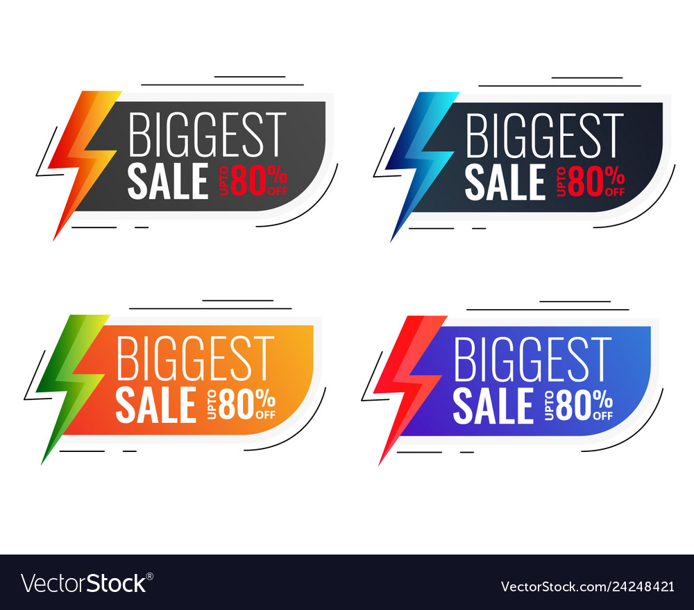 Basic gradient color sales banner design