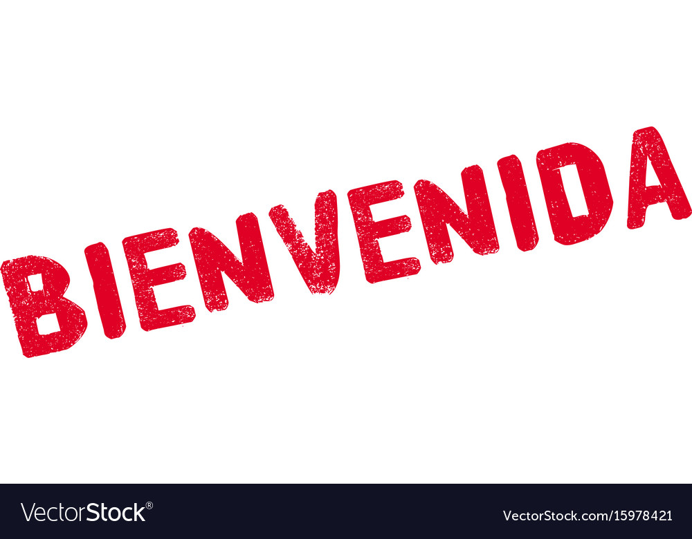 Bienvenida rubber stamp Royalty Free Vector Image