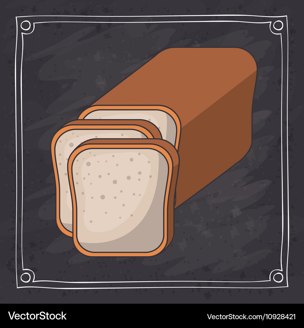 Bread of bakery food design Royalty Free Vector Image
