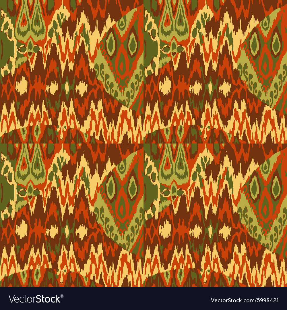 Colored seamless ethnic print pattern abstract