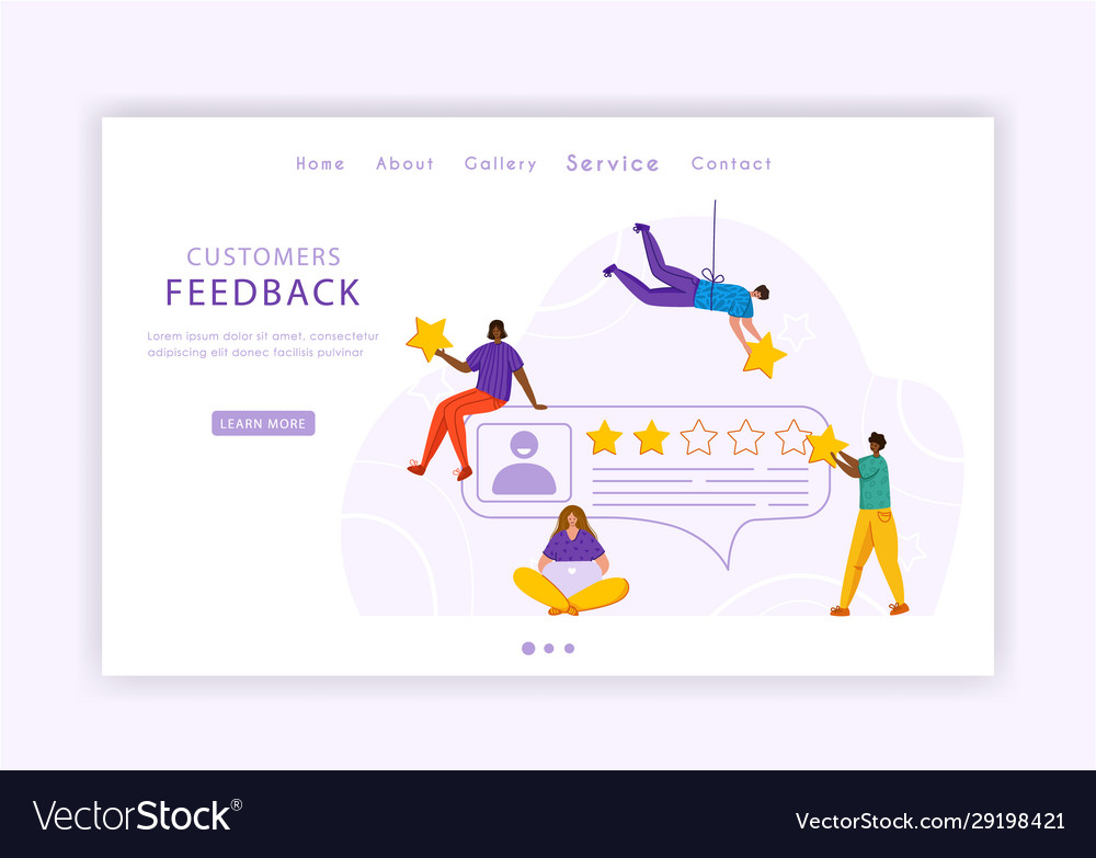 Customer feedback concept