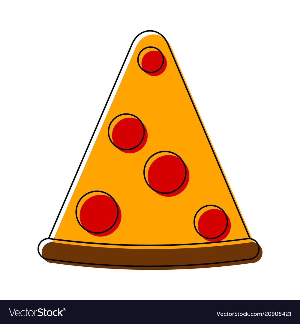Fast food object vector image Fast food object