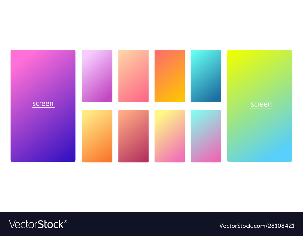 Gradient backgrounds for screen set 6