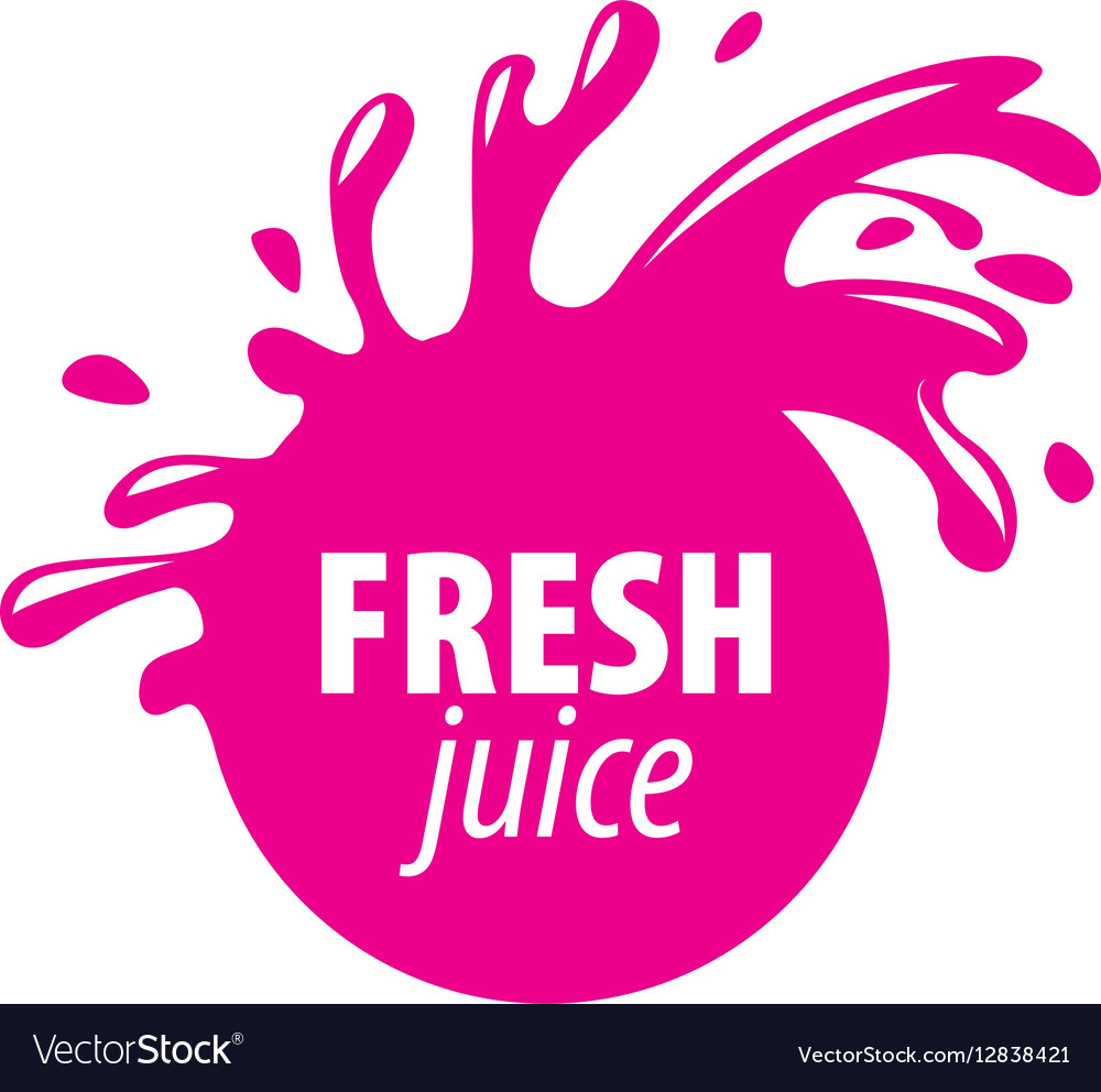 Juice splash sign Royalty Free Vector Image - VectorStock