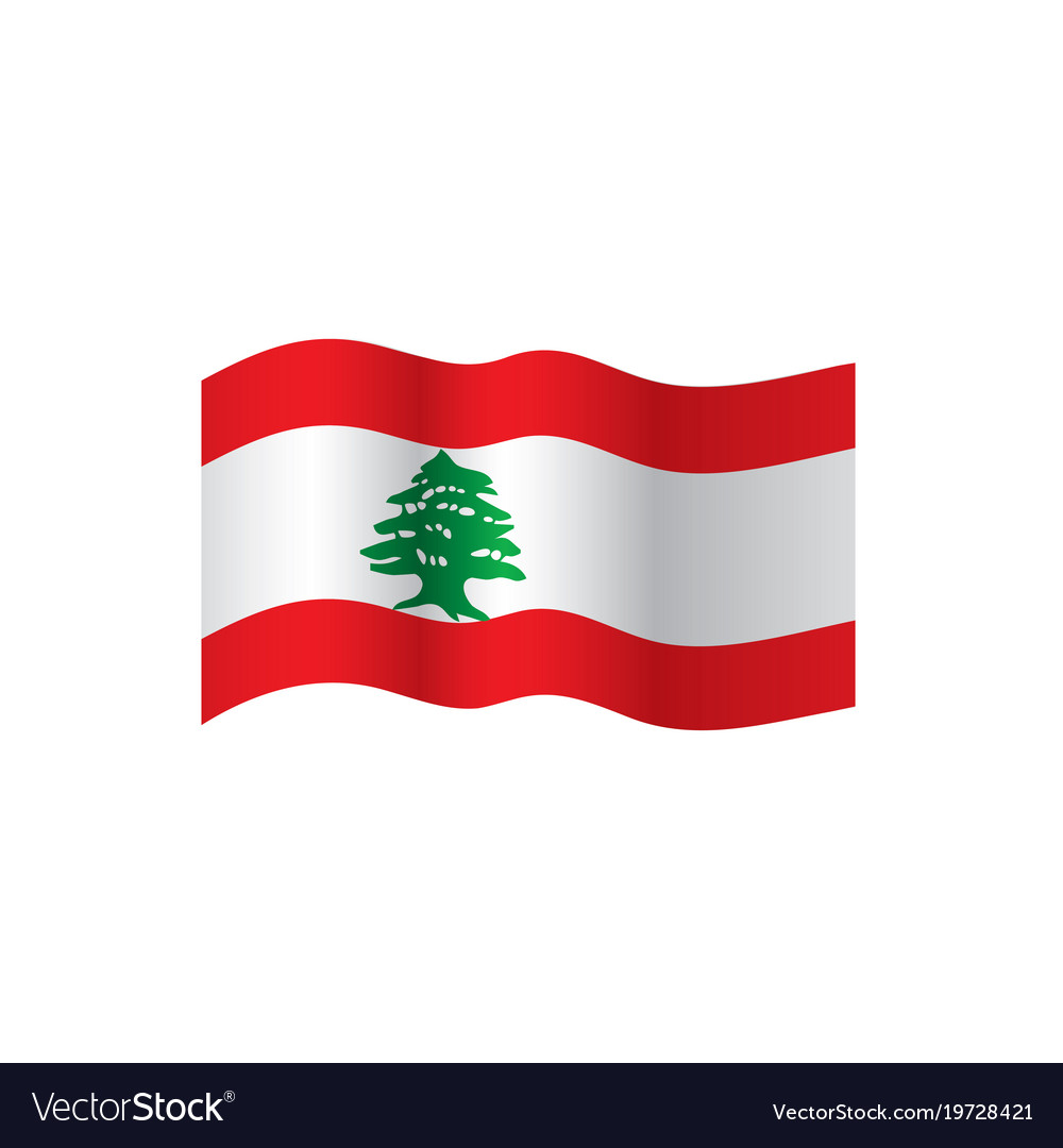 Lebanese flag Royalty Free Vector Image - VectorStock