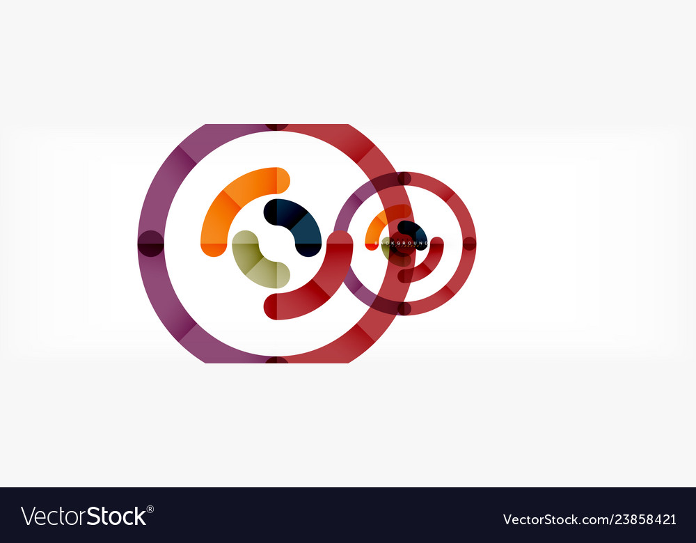 Linear design circle background