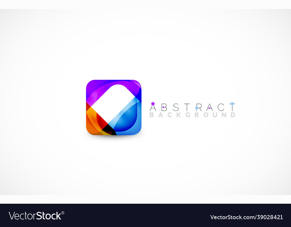 Minimal background abstract square shape vector image Minimal background abstract square shape