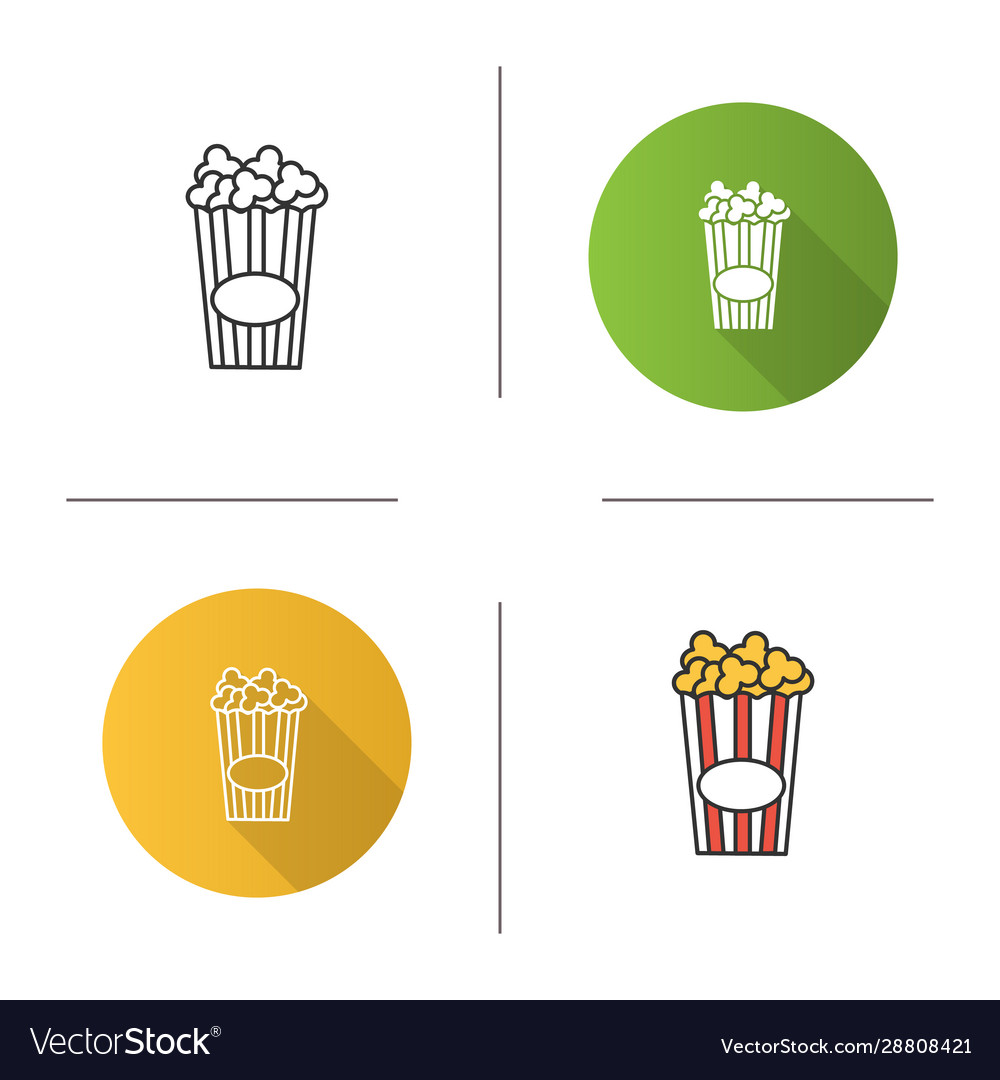 Popcorn in Papierglas Icon