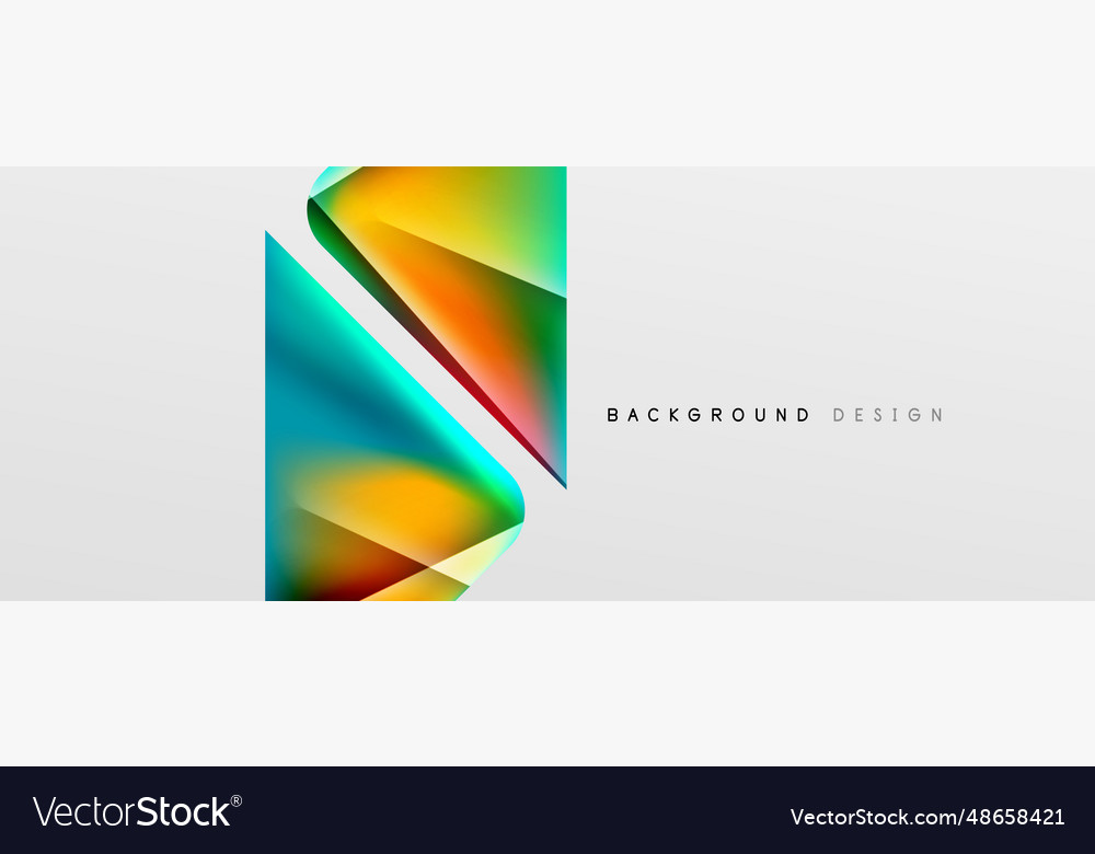 Triangle fluid color gradient abstract background vector image Triangle fluid color gradient abstract background