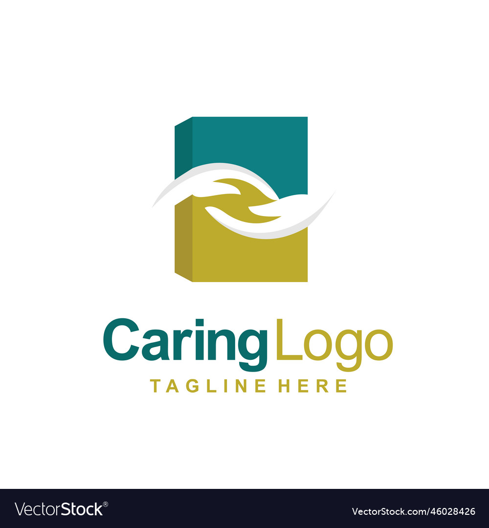 Caring logo with book concept