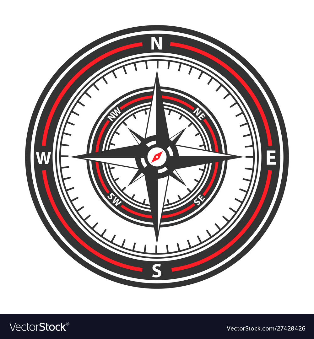 Compass image vector image Compass image