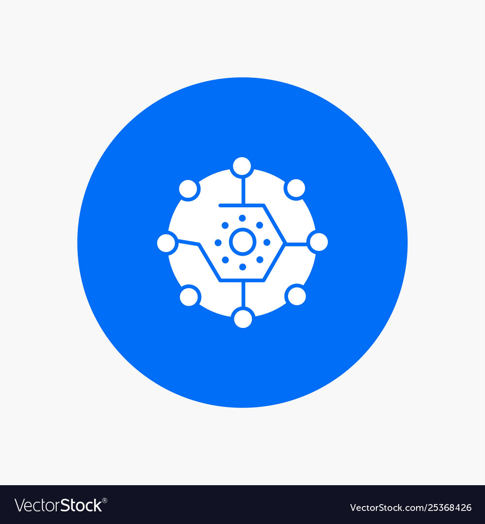 Computing share connectivity network vector image Computing share connectivity network