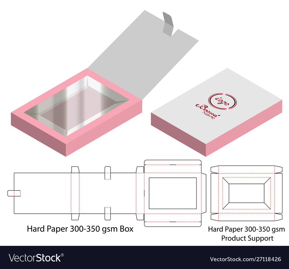 Die Cut Box Template - Packaging Mockup