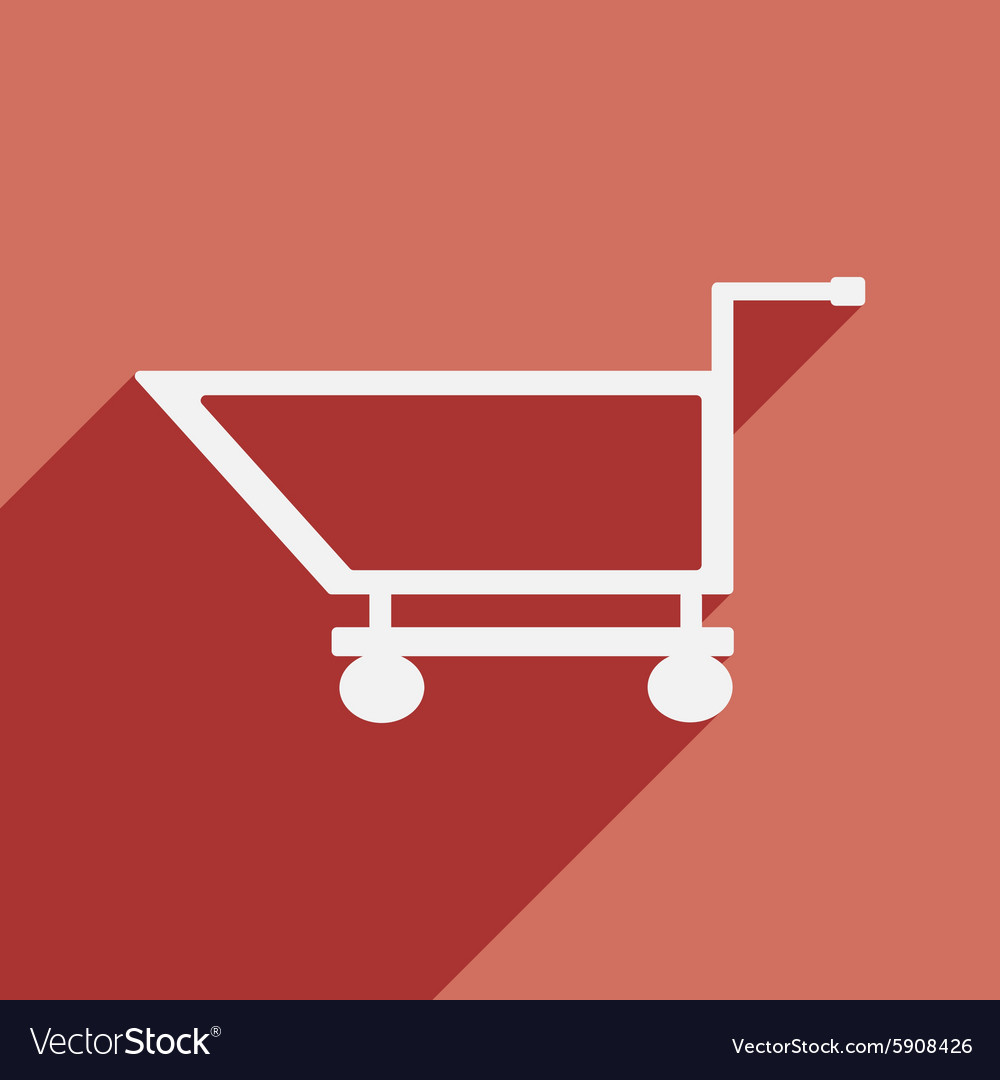 Flat with shadow icon and mobile application