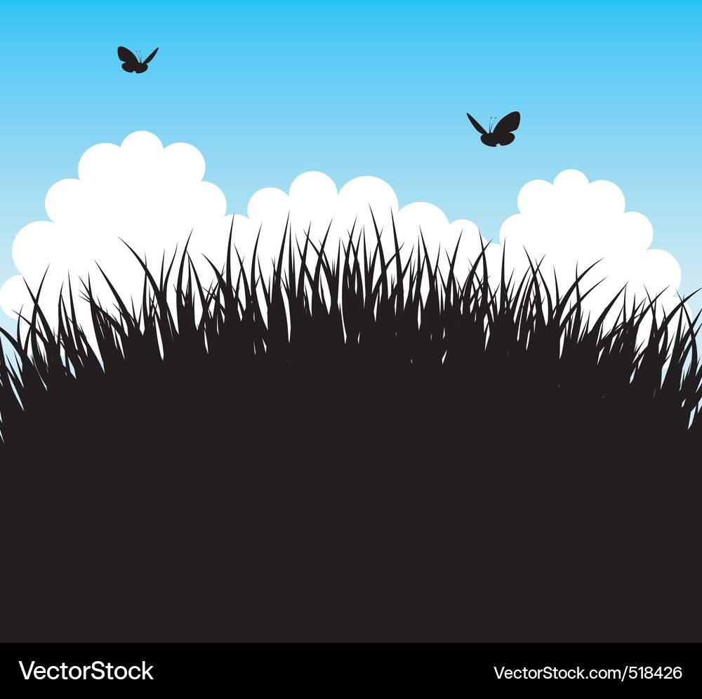 Grass background Royalty Free Vector Image - VectorStock