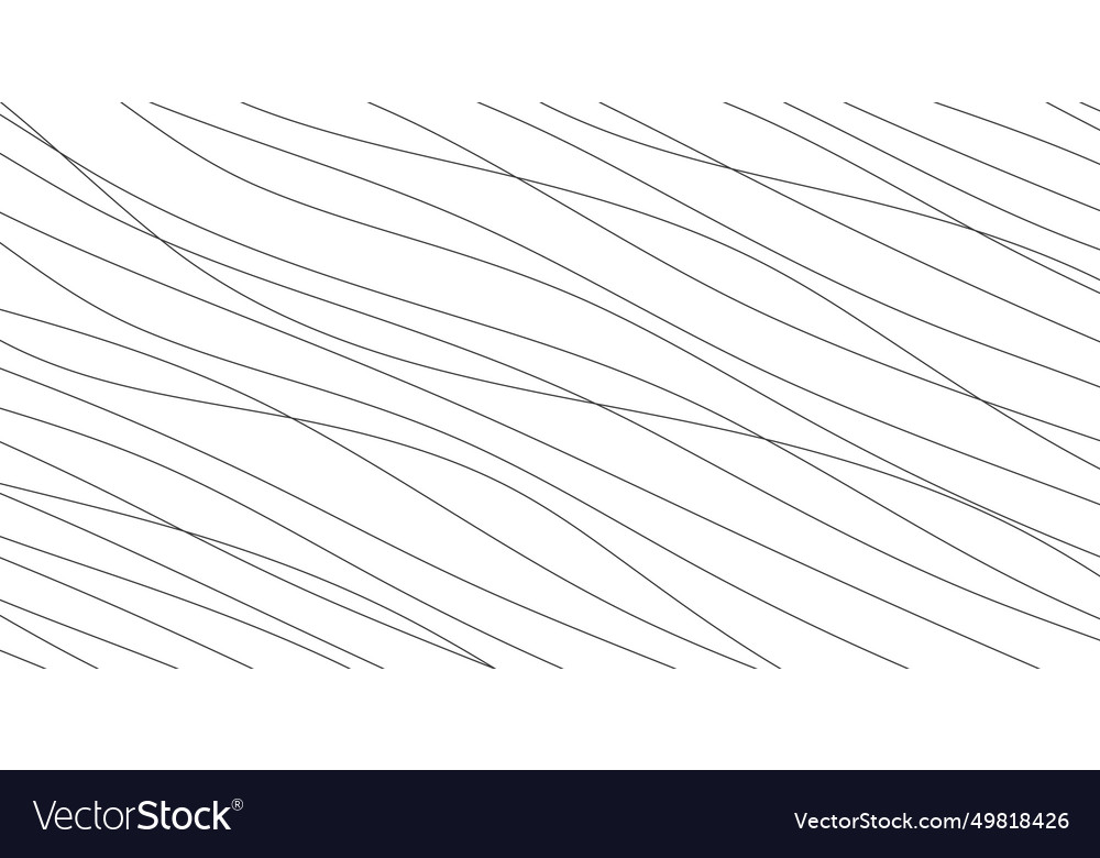 Hand drawn lines abstract pattern wave simple vector image Hand drawn lines abstract pattern wave simple