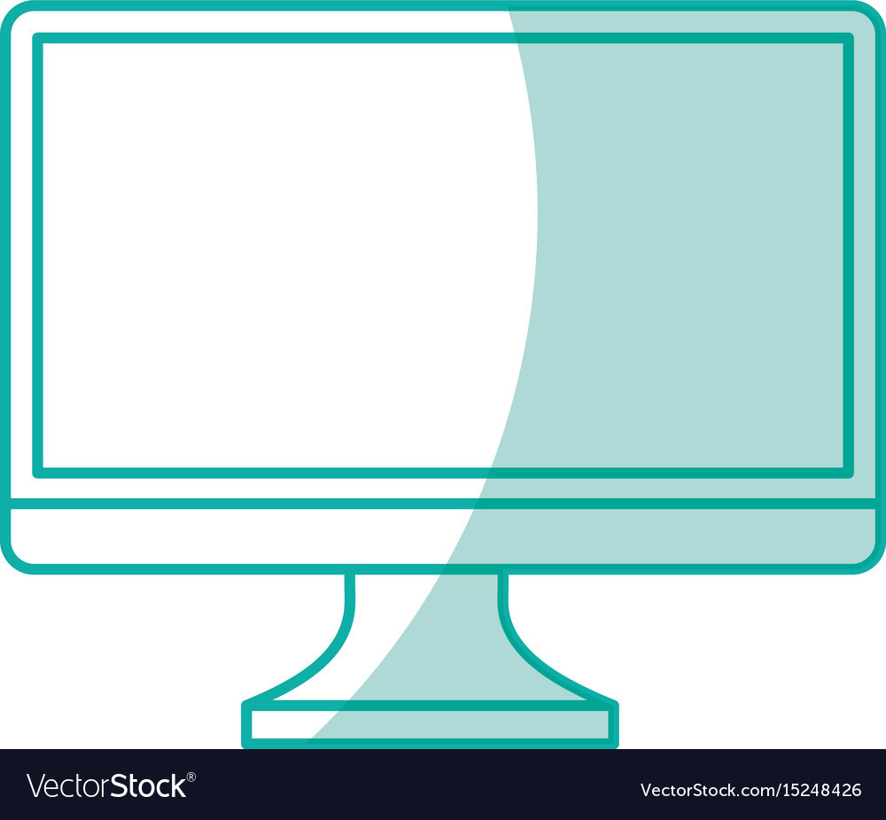 Monitor computer desktop isolated icon