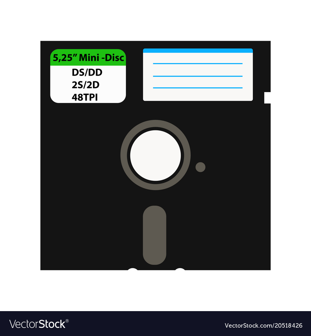 the floppy disk in