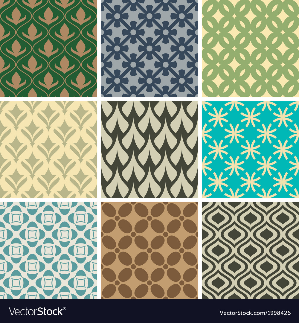 Vintage ornament patterns Royalty Free Vector Image