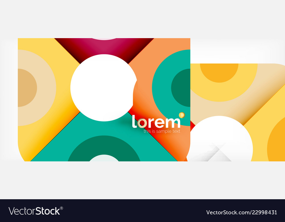 Abstract round elements composition background