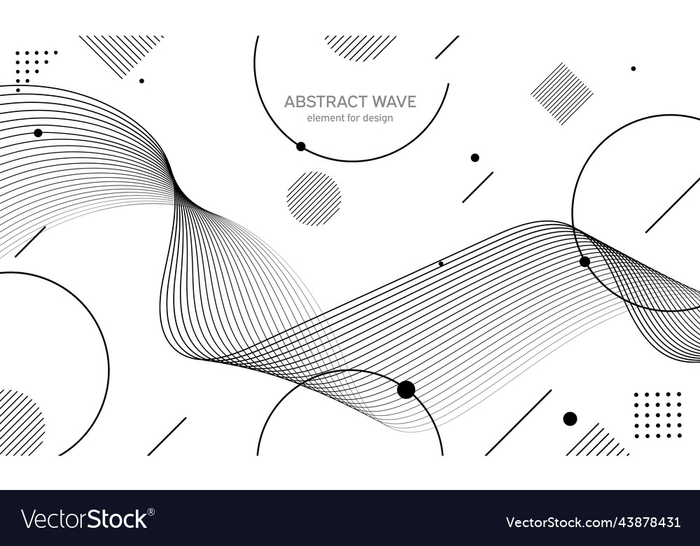Abstract wave element for design digital vector image Abstract wave element for design digital
