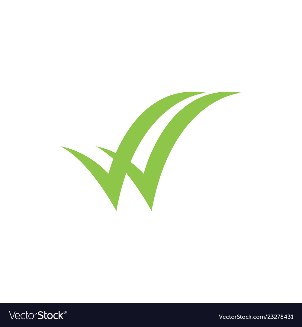 Double check icon two green checkmarks Royalty Free Vector